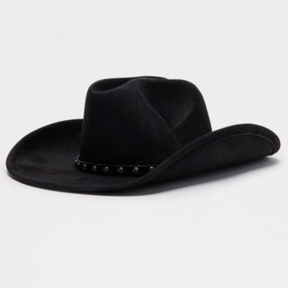 New Stylish Black Western Rodeo Cowboy Hat - Picture 2 of 8